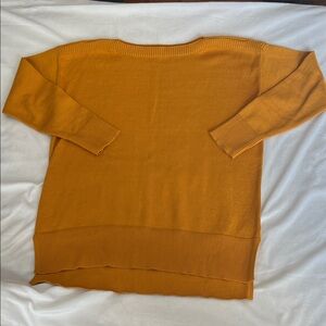 Maison Jules Mustard Crew Neck Sweater